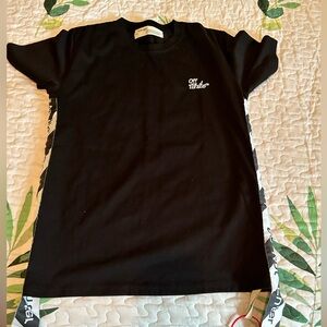 Off white black t shirt straps